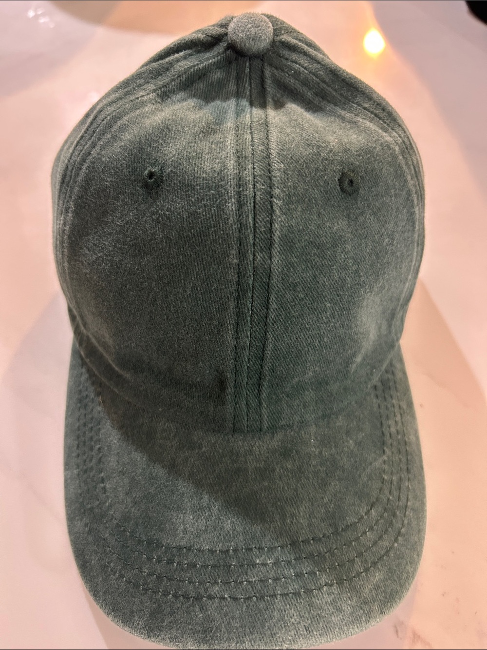 Men's Classic Washed Green Baseball Cap